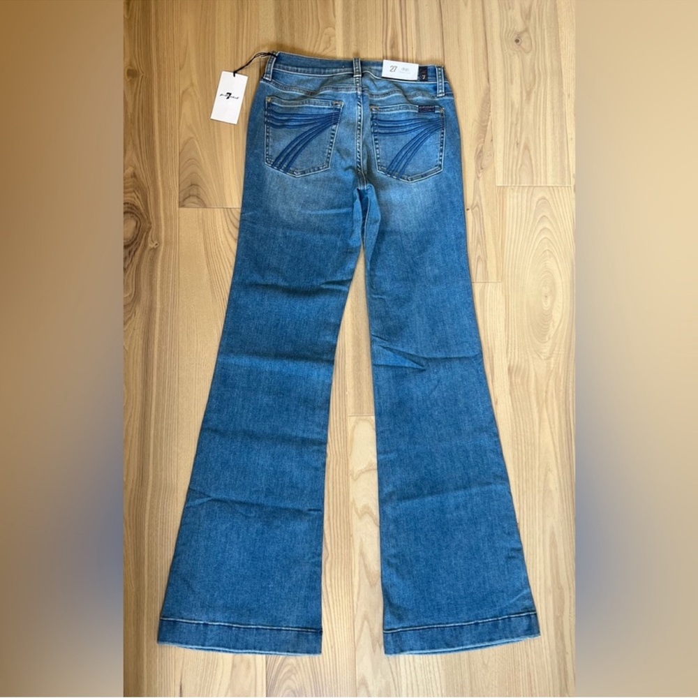 7 For All Mankind Dojo Original Jeans Women's Trousers NWT Size 27 7FAMK - Picture 4 of 6
